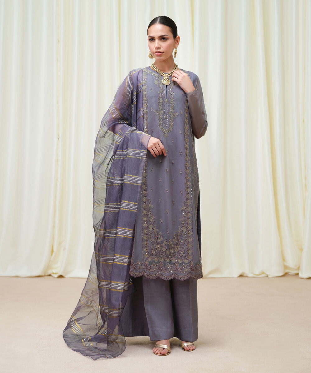 Unstitched 3PC U3FELX25V672 Sapphire PK