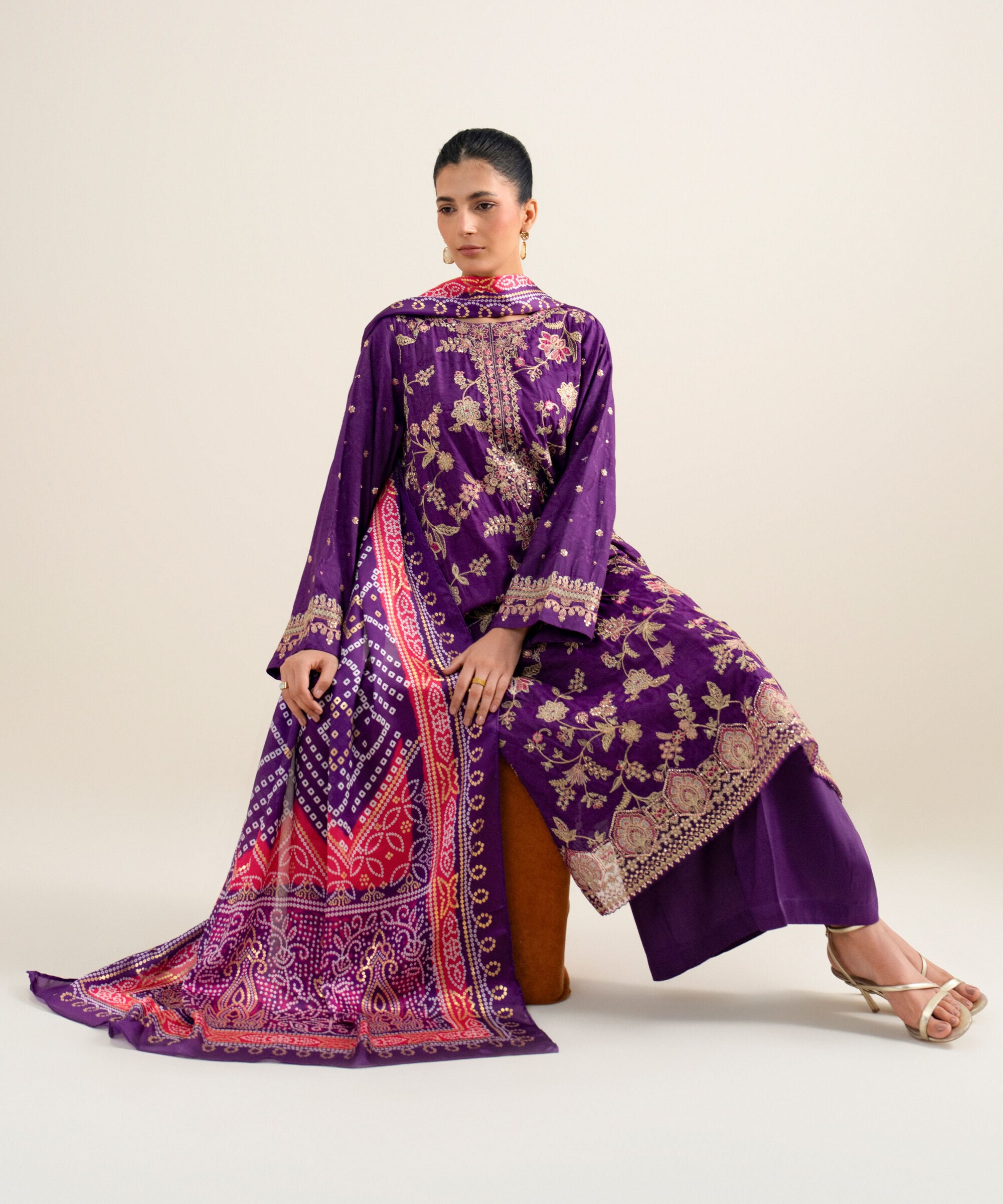 Unstitched 3 Pc Silk Jacquard 03FELX25V61B
