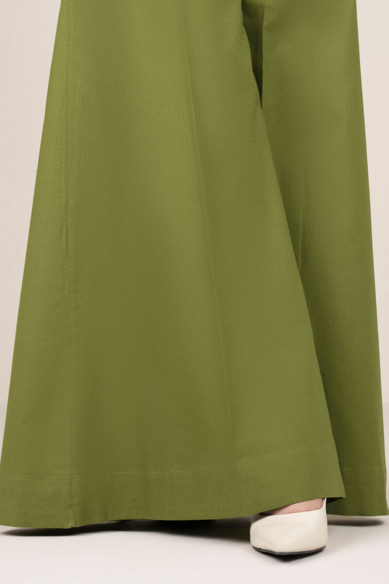 Solid Cotton Flared Pants