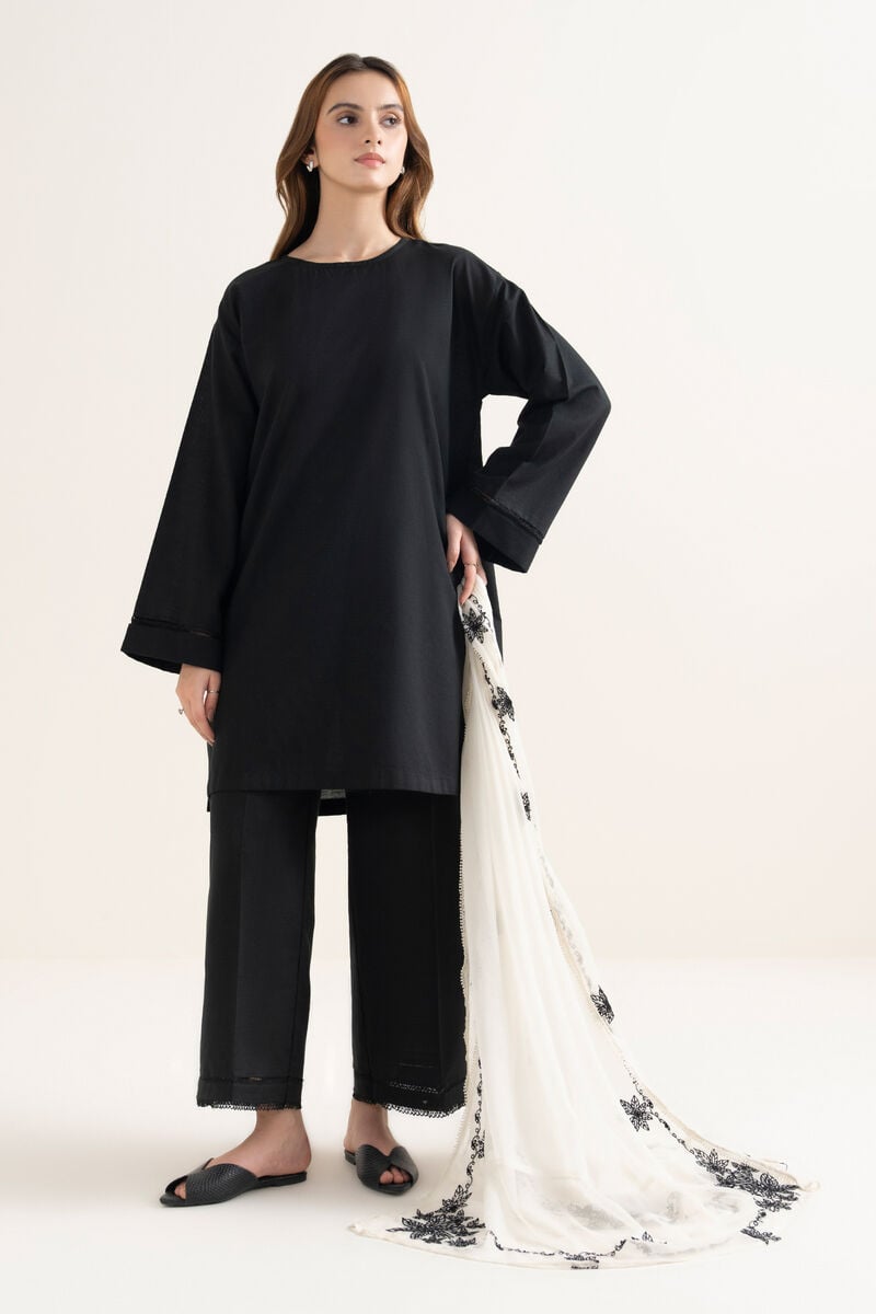 Embroidered Chiffon Dupatta