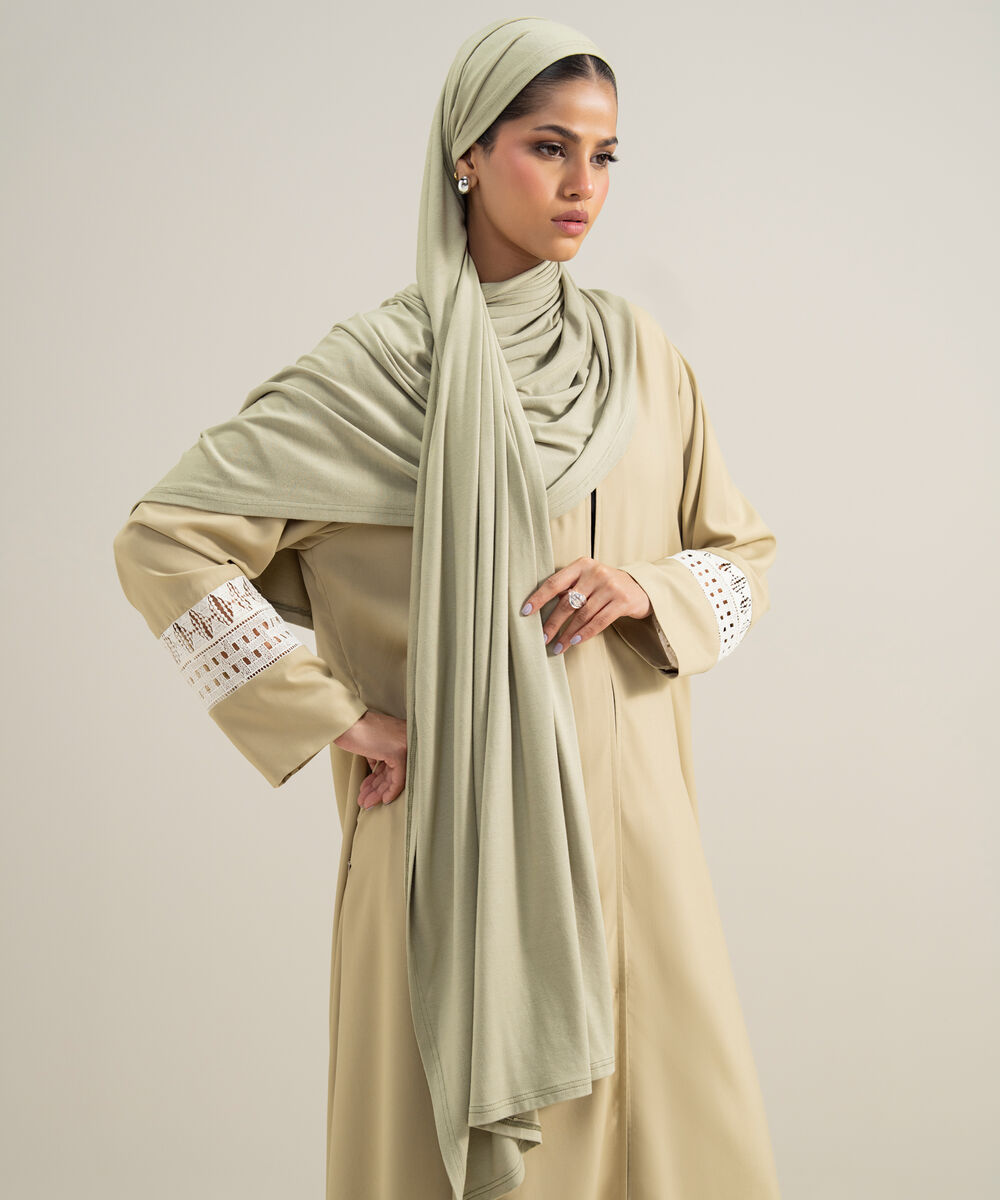 Women's Modal Green Hijab