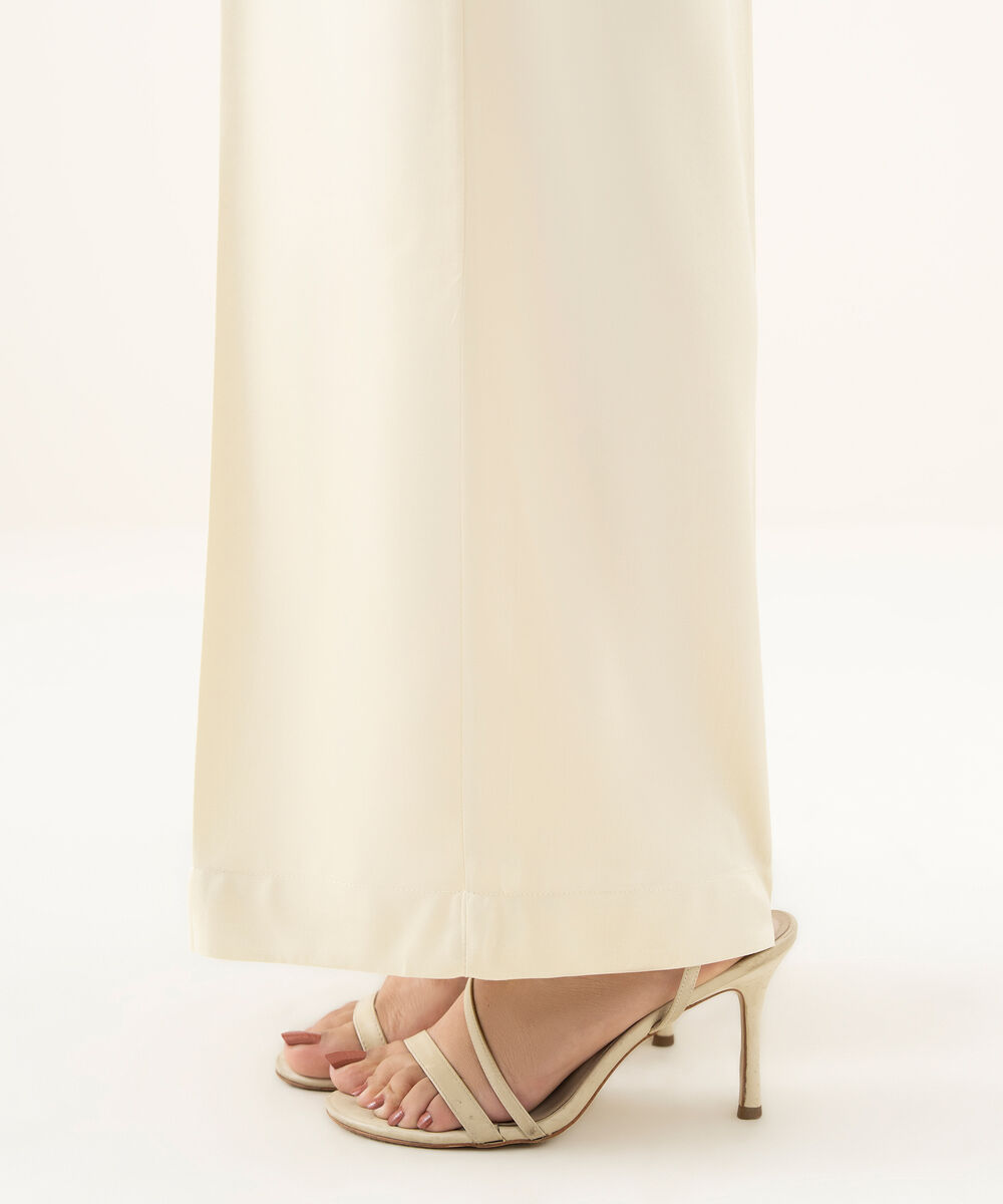 Women's RTW Cambric Off White Dyed Culottes