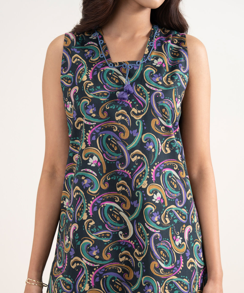 Women's Unstitched Lawn Multi Printed Shirt