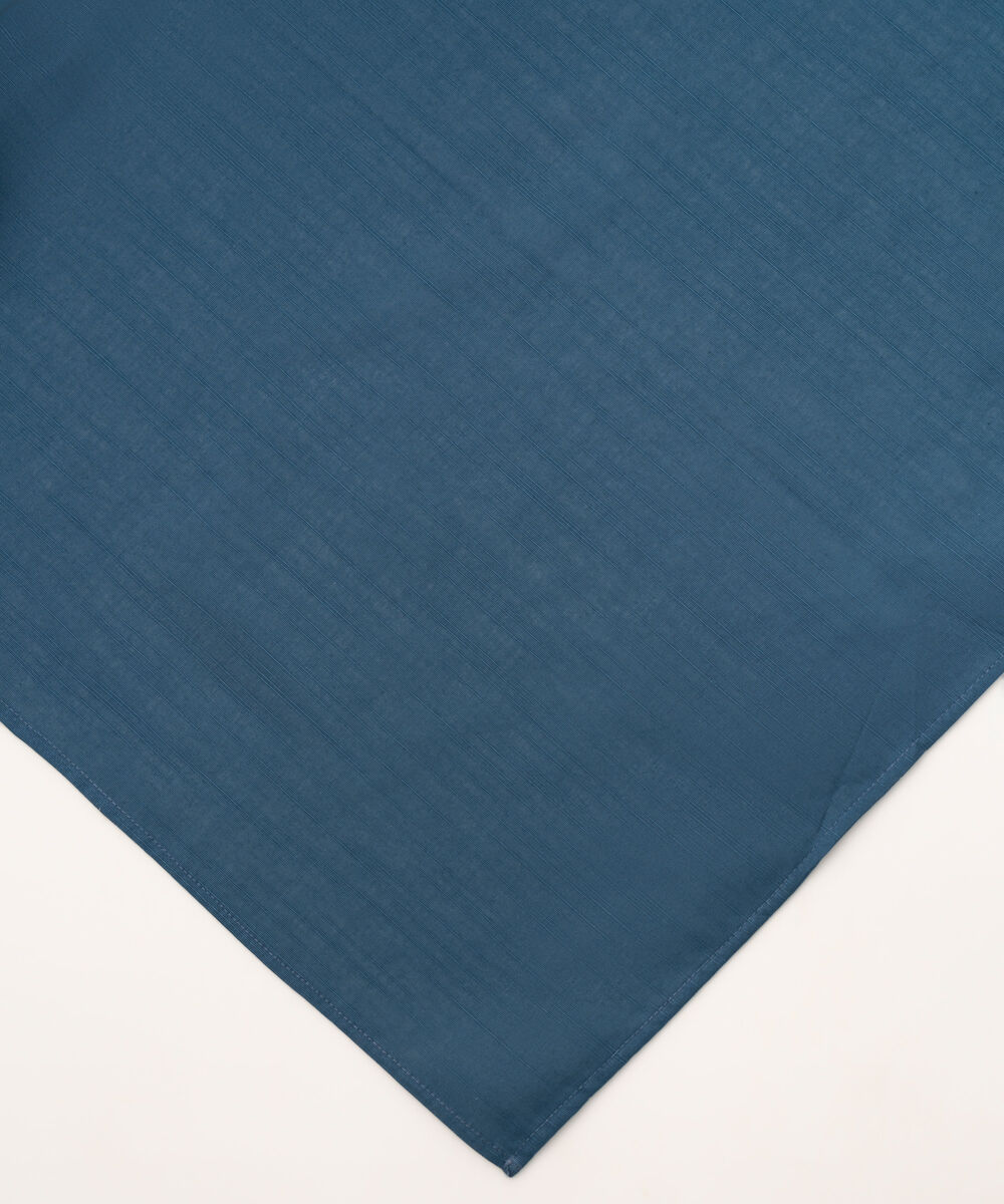 Light Khaddar Solid Blue Dupatta