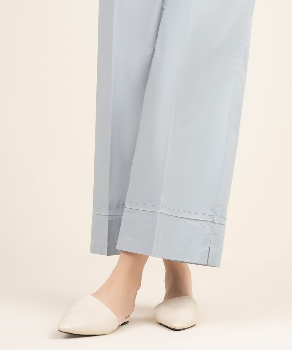 Women's RTW Cambric Solid Purple Culottes