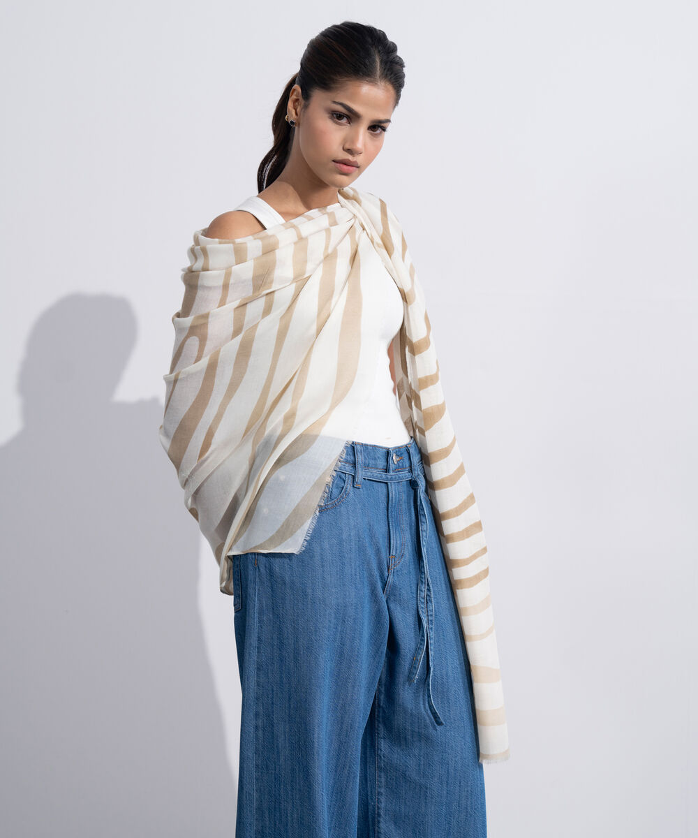 Women's Western Multi Printed Rectangular Scarf