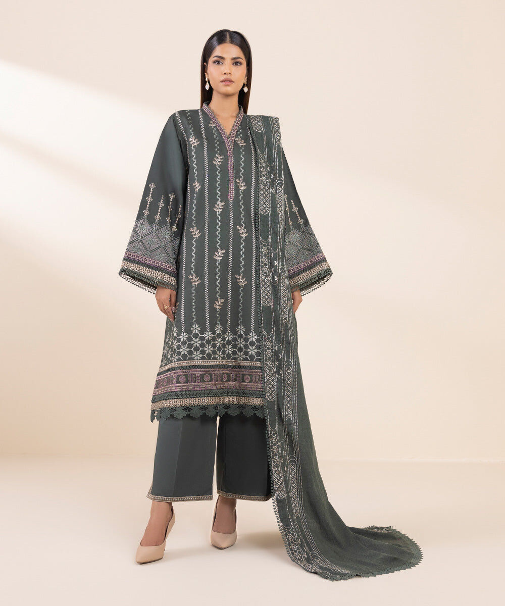 Unstitched 3 PC 0U3PELX24V92 Sapphire PK