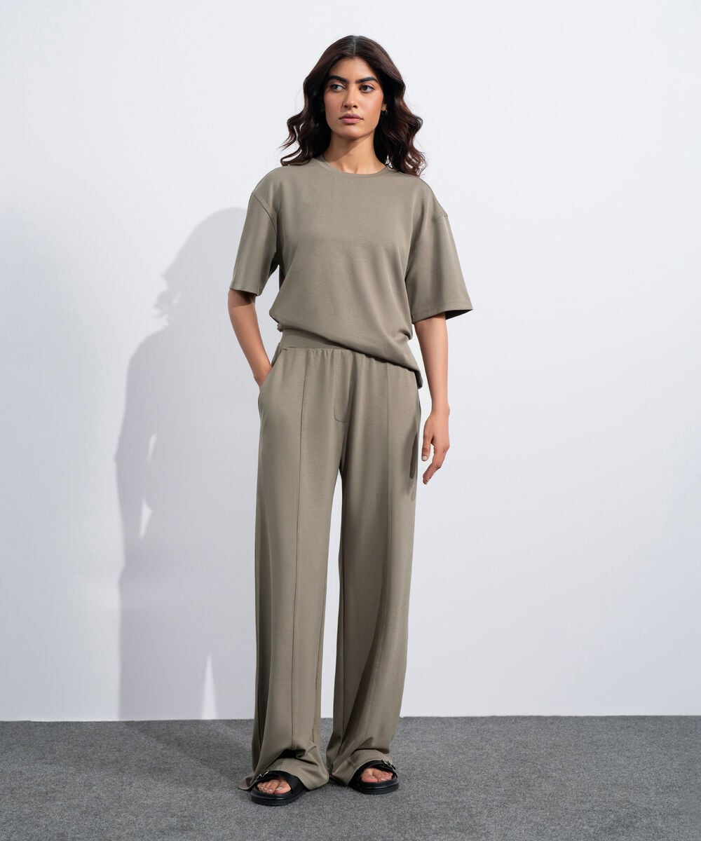Women's Western Brown Soft Lux Pull-On  Trousers
