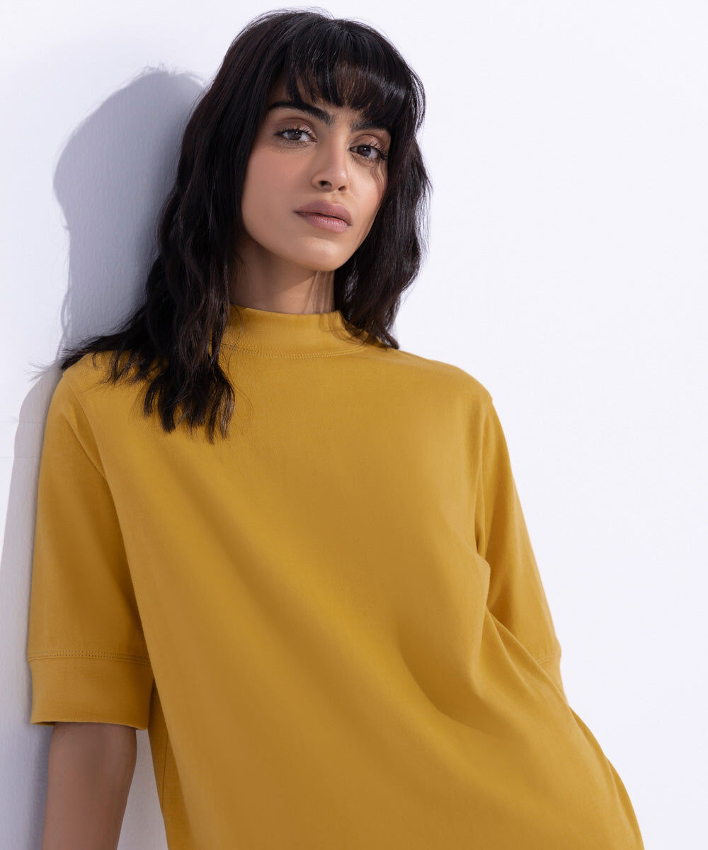 Woman - Yellow Heavy Weight T-Shirt