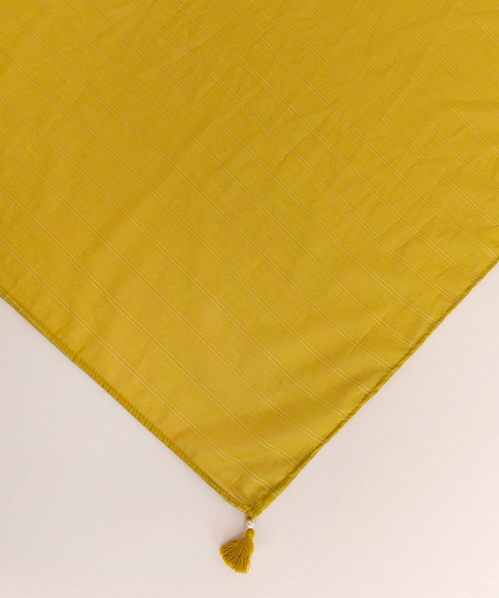 Woman - Yellow Zari Voile Dupatta