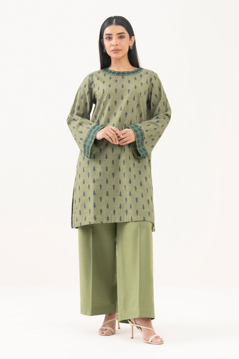 Embroidered Light Khaddar Shirt