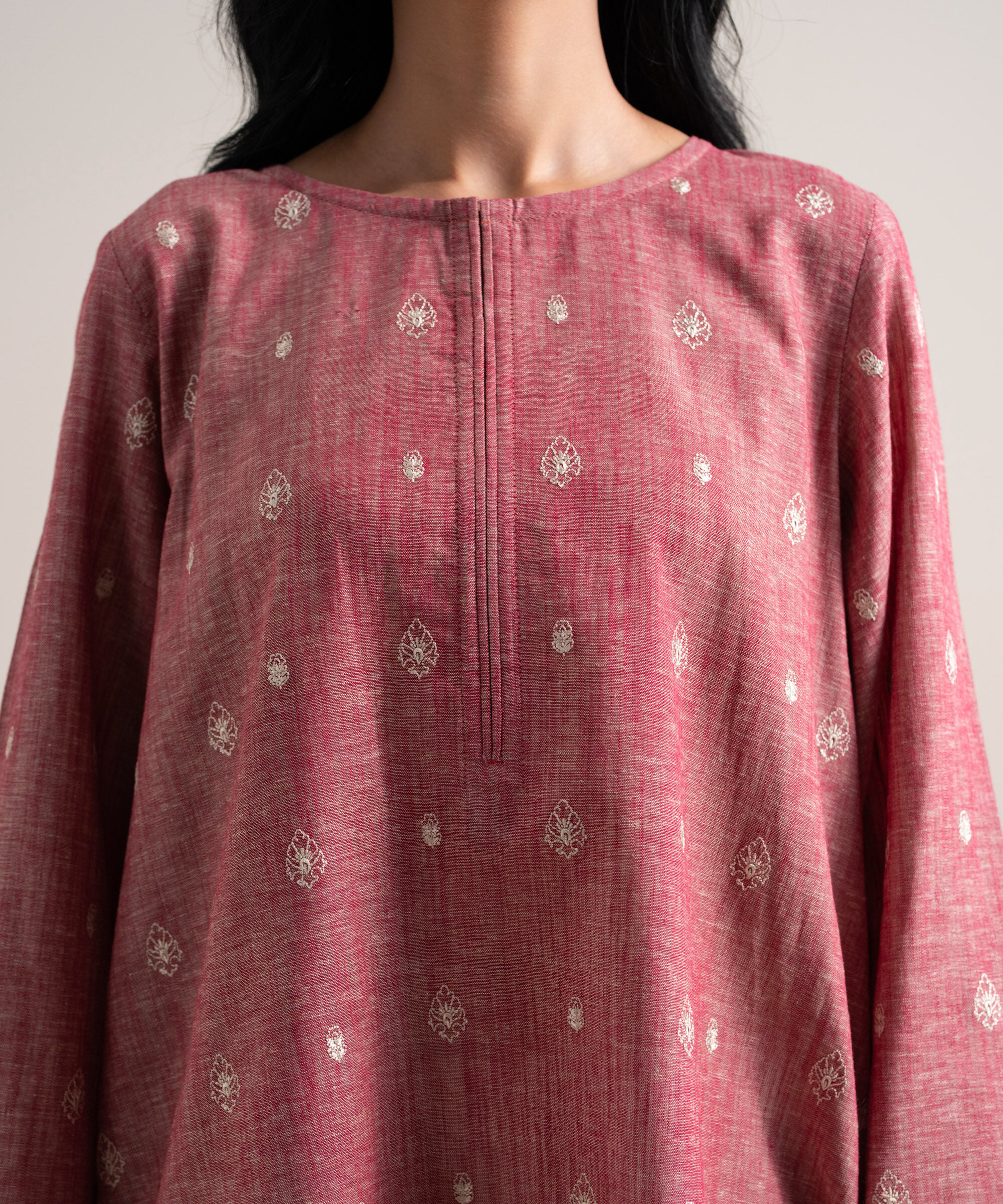 Unstitched Cotton Linen Shirt 0002472FUS4B