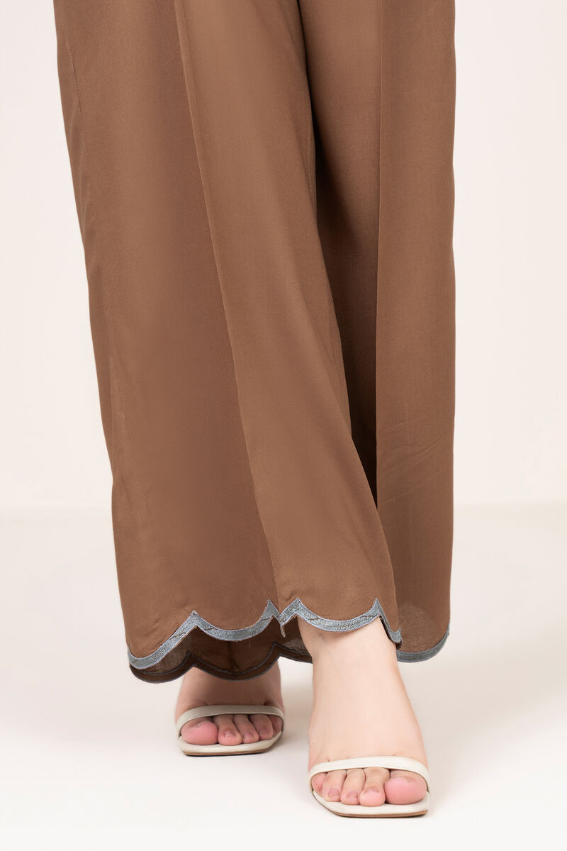 Embroidered Viscose Linen Culottes