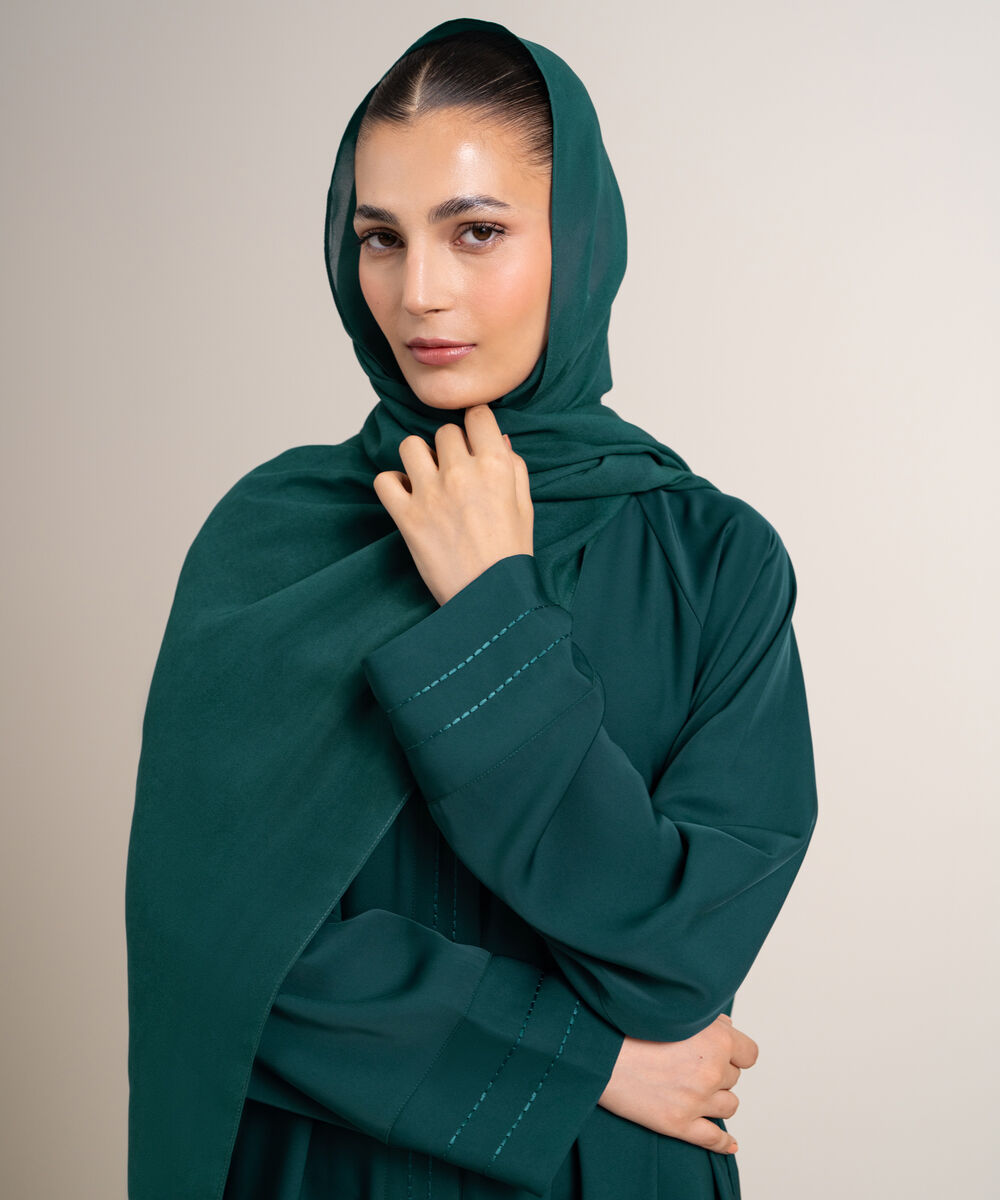 Women's Teal Raglan Abaya