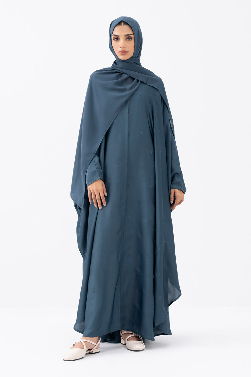 Embroidered Kaftan Abaya Set