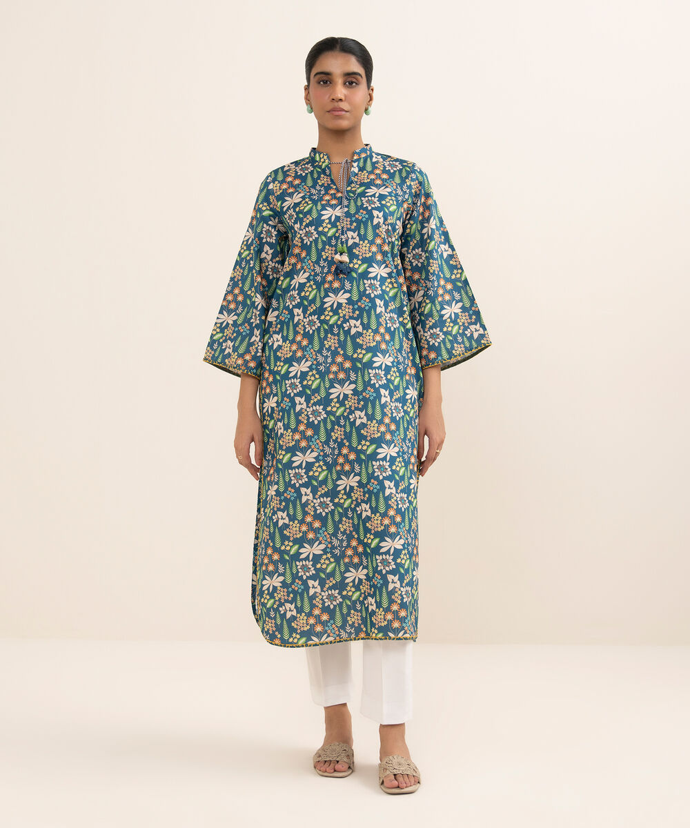 Women's Unstitched Lawn Printed Multi Shirt