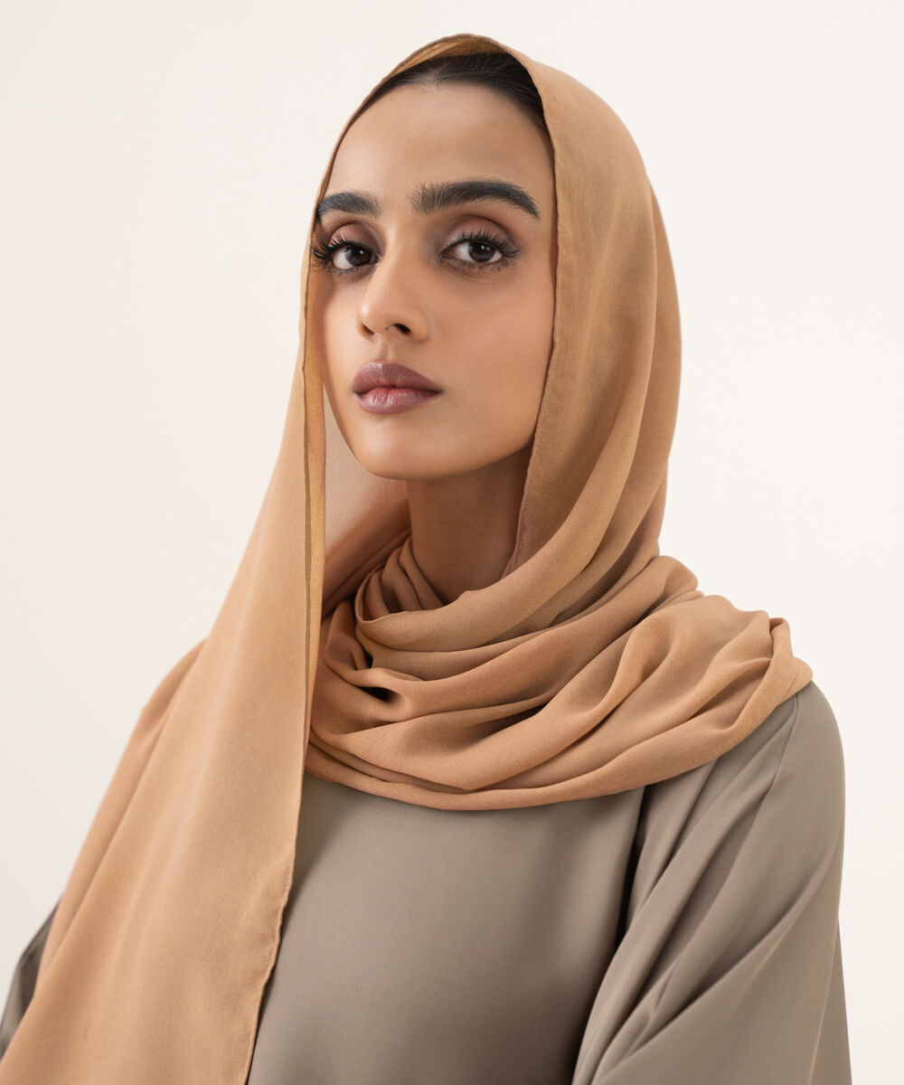 Women's dusty brown hijab