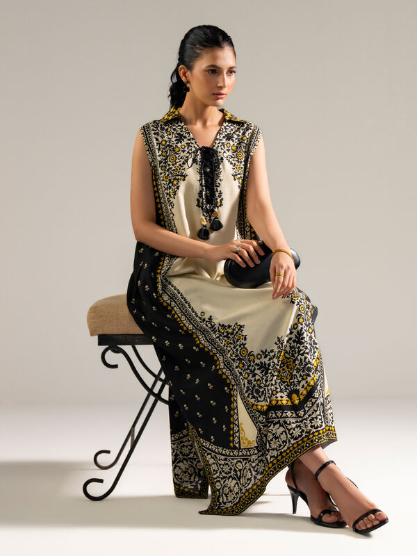 2 Piece - Printed Cotton Viscose Suit