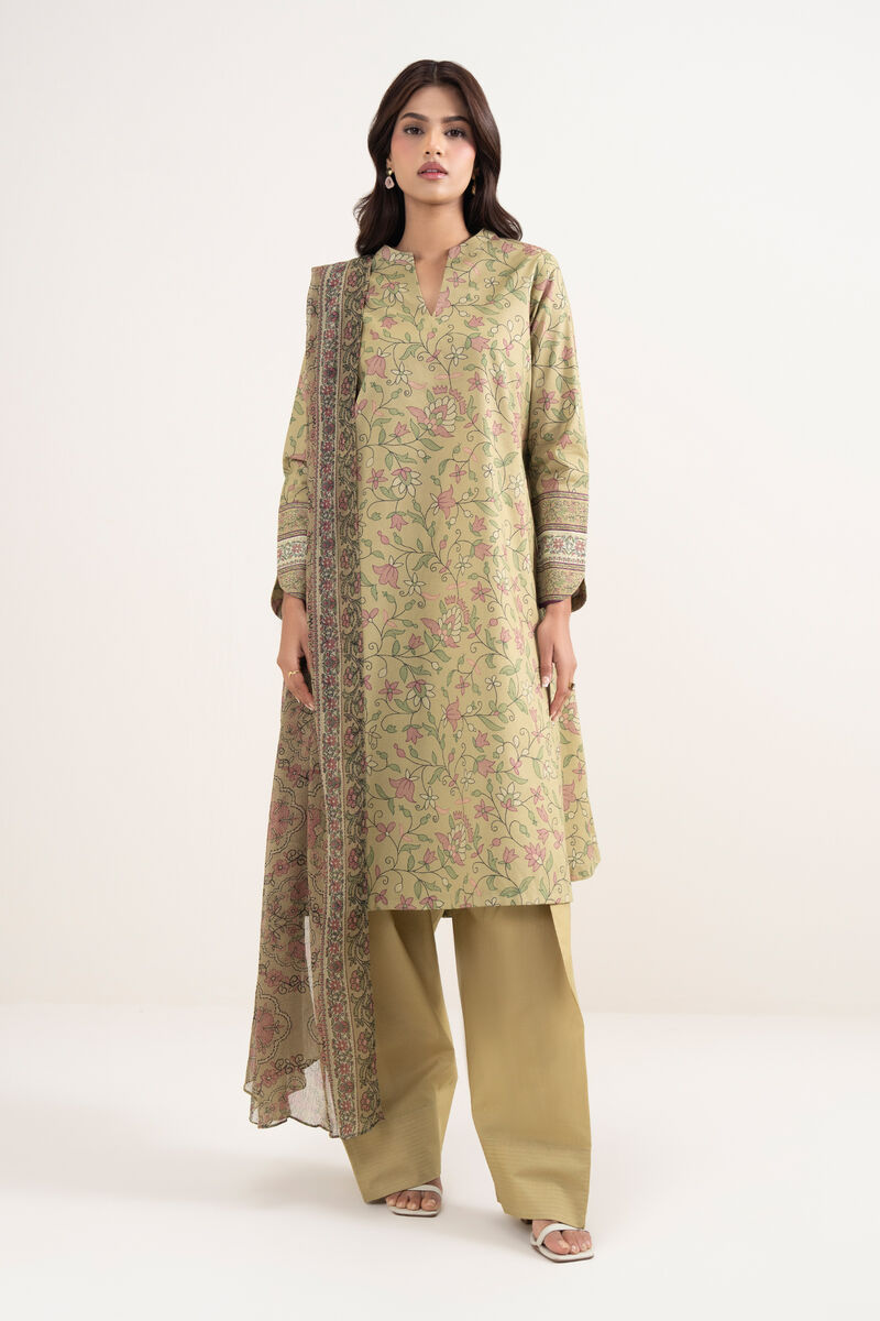 3 Piece - Printed Lawn Suit