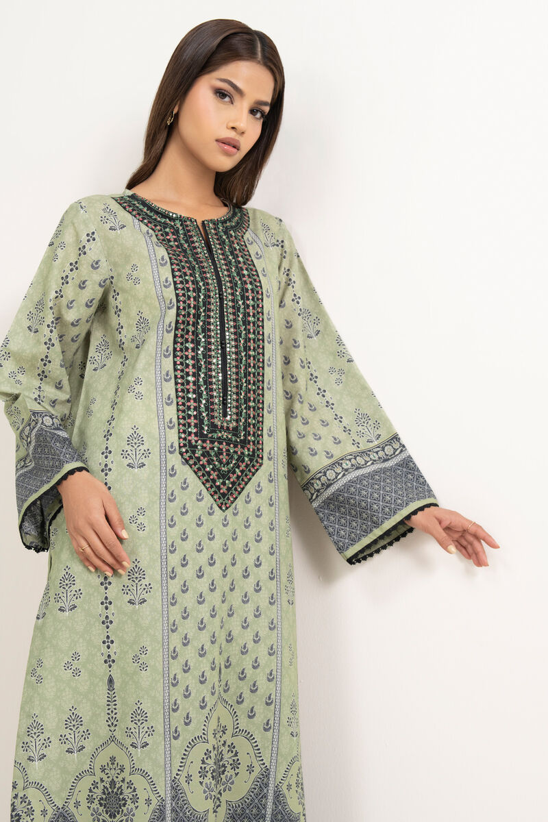 Embroidered Zari Cotton Shirt