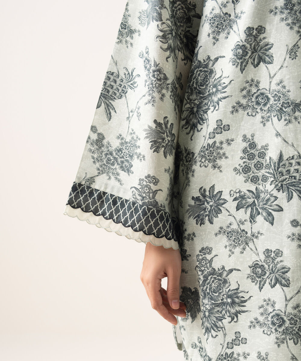 Women's Unstitched Lawn Printed Multi 2 Piece Suit