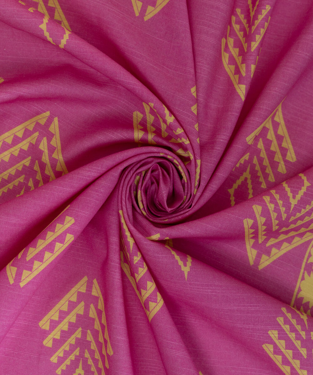 Light Khaddar Printed Pink Dupatta