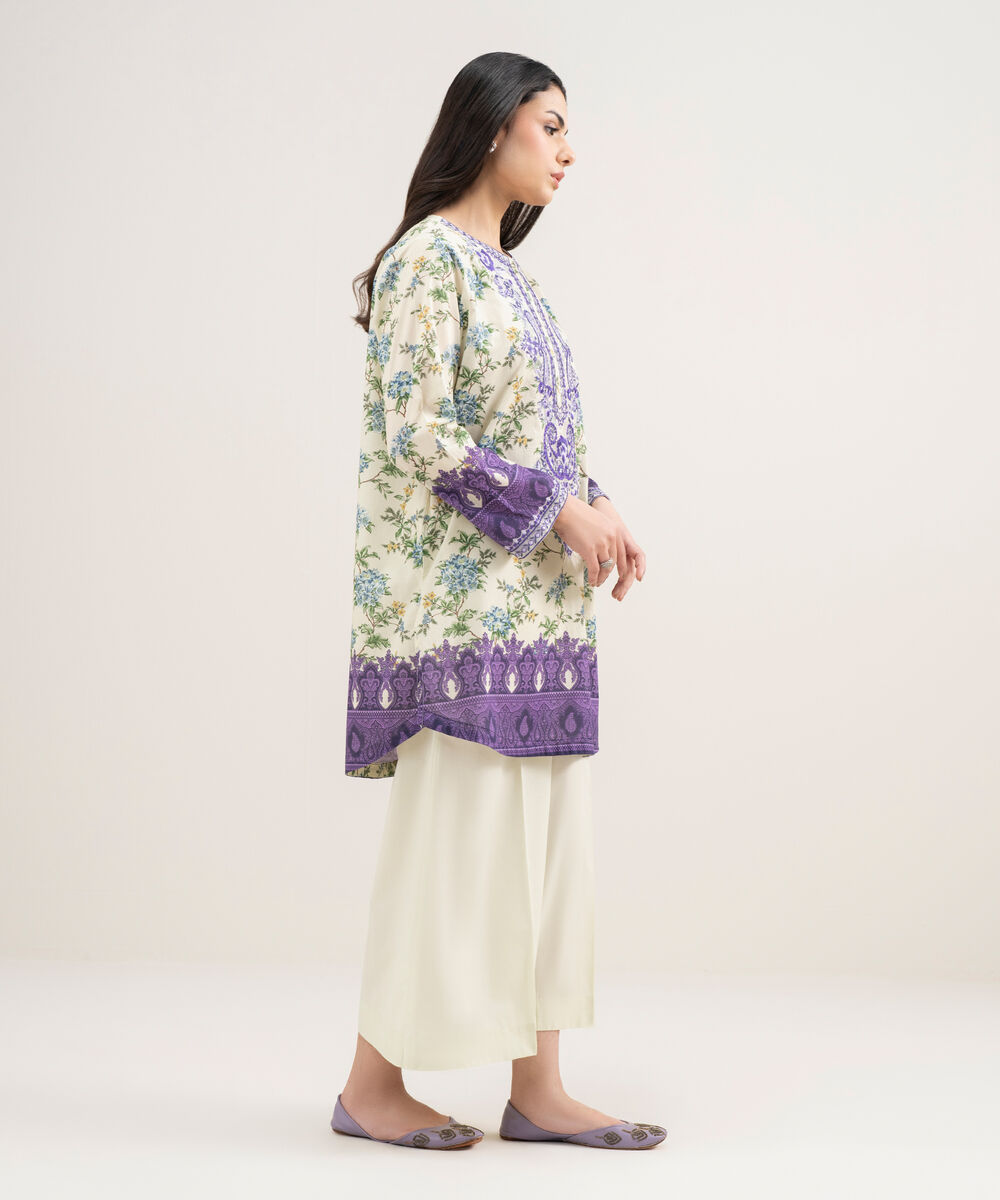 Women's RTW Lawn Embroidered Multi Straight Shirt