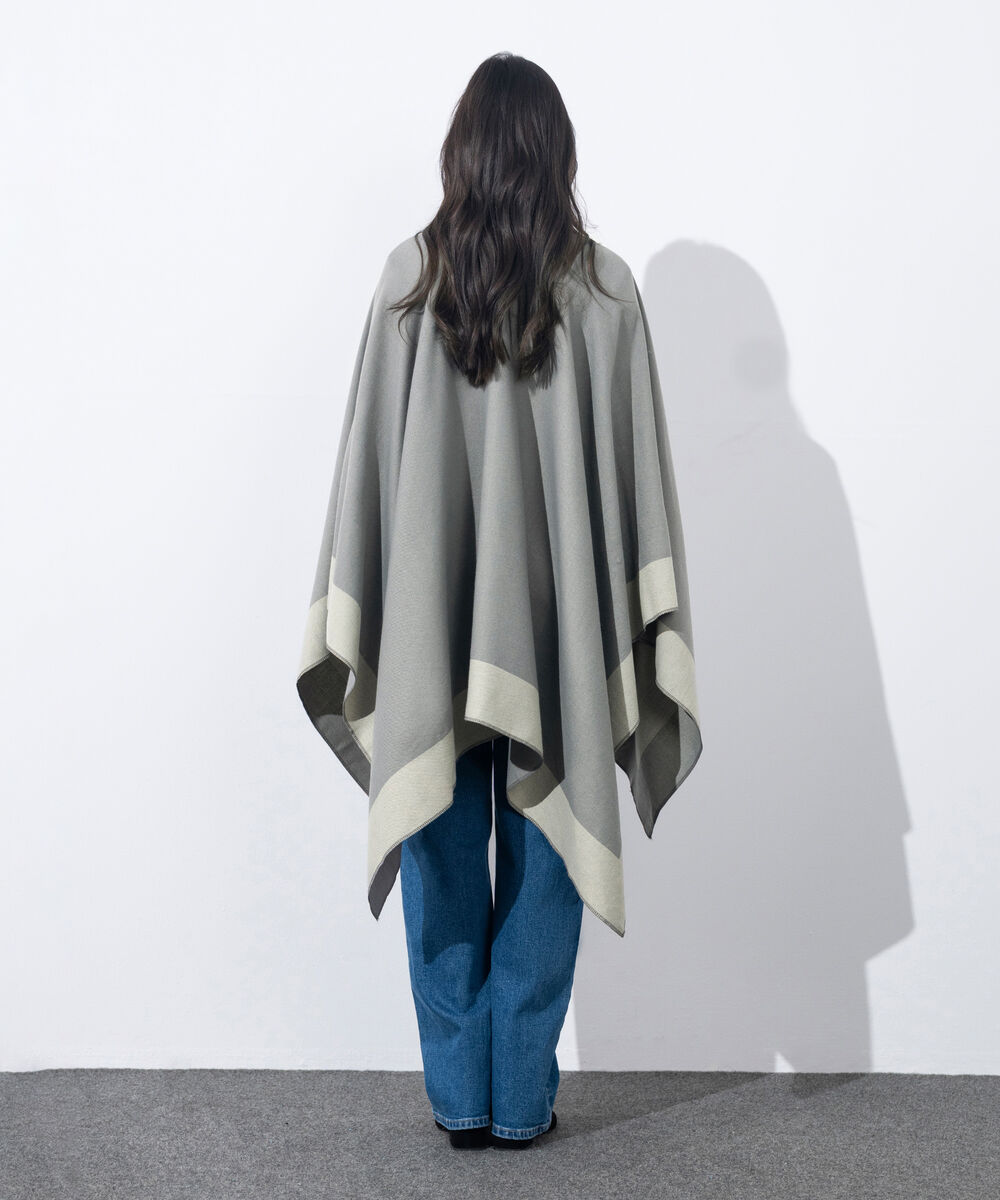 Women's Western Wear Light Grey Cape Shawl