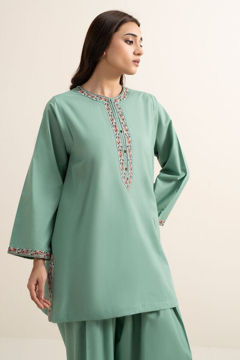 Embroidered Cambric Shirt