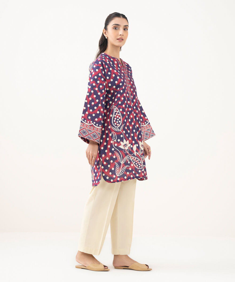 Women's Khaddar Printed Multi Unstitched Shirt