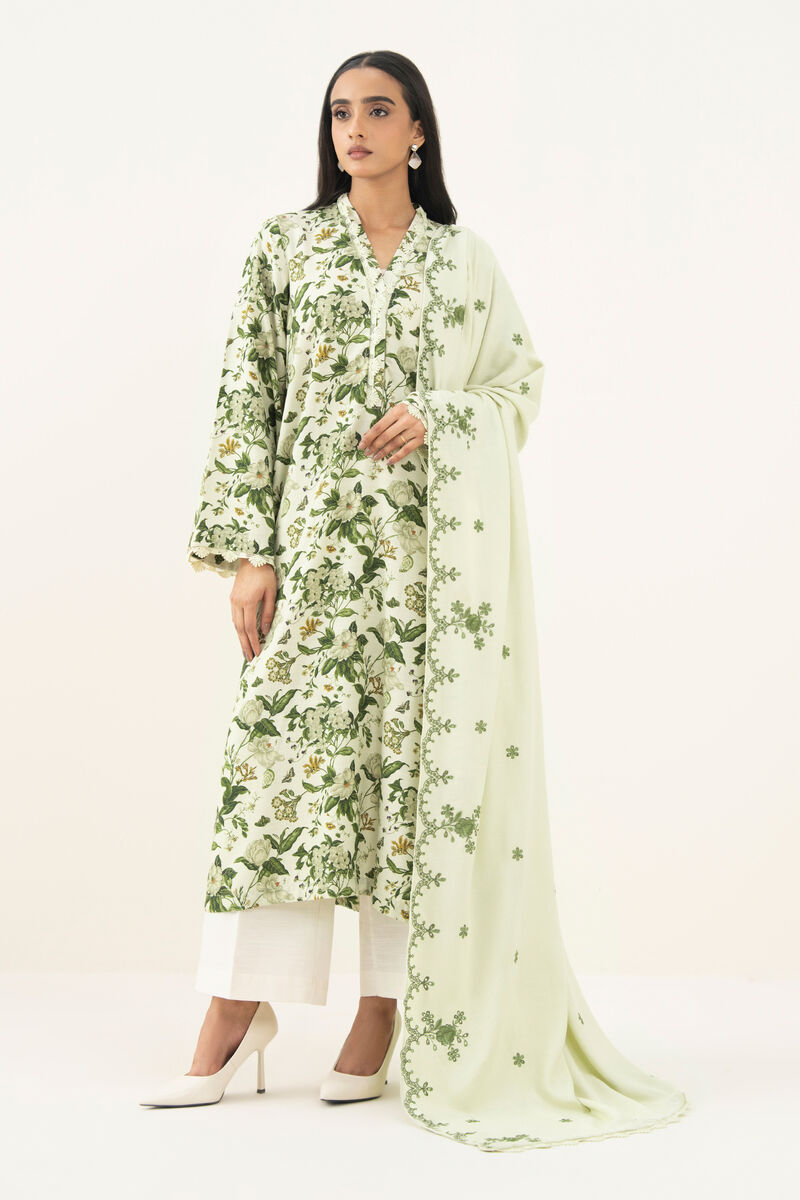 Embroidered Blended Shawl