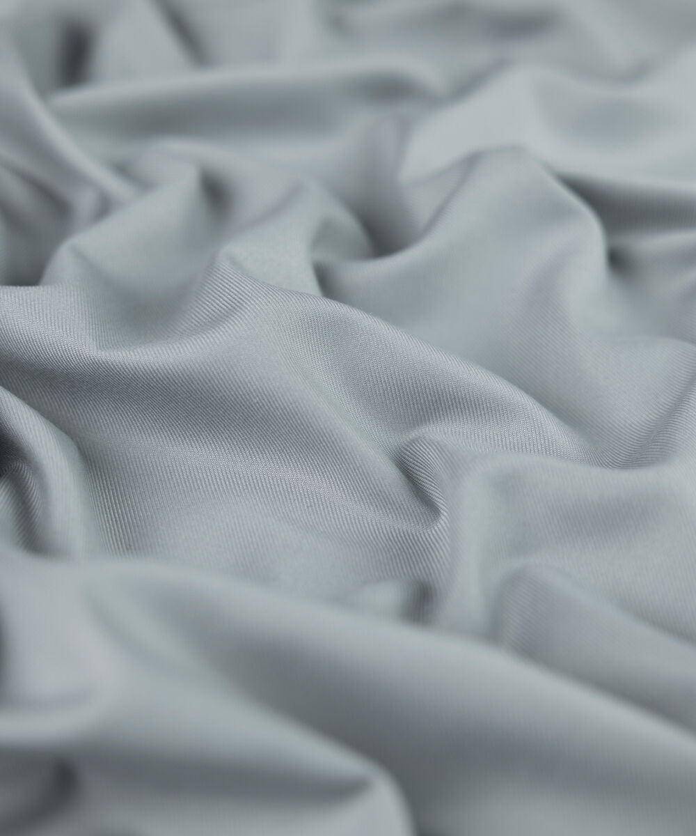 Men's Unstitched medium grey textured wash & wear Suit