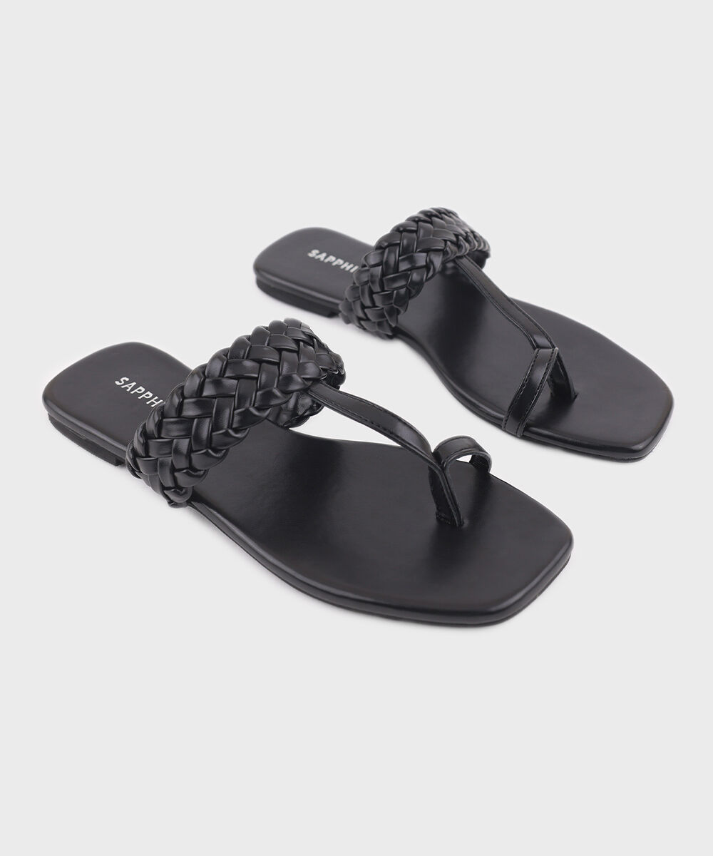 Women's Black Kolapuri