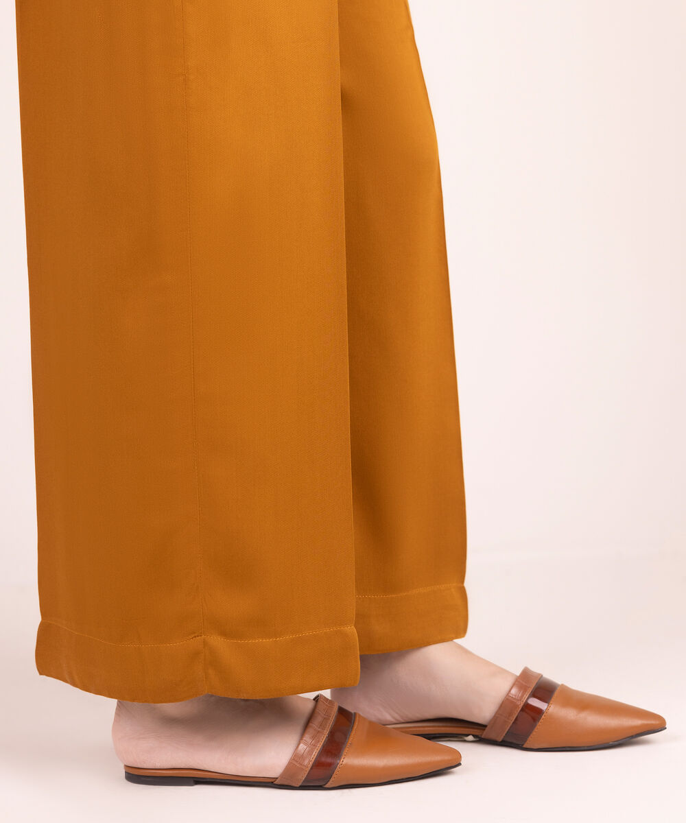 Women's RTW Bedford Solid Rust Culottes