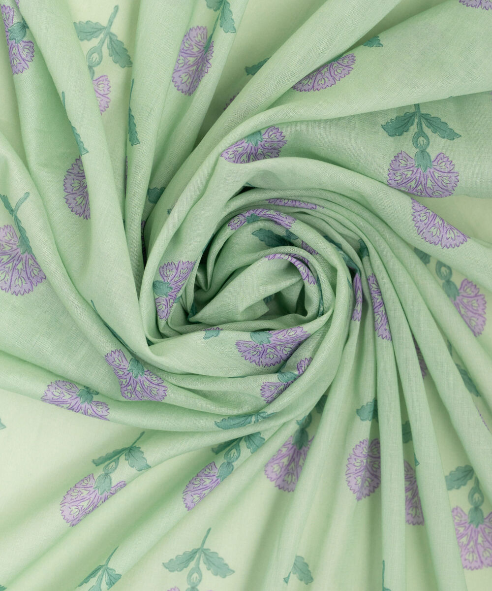 Lawn Printed Green Dupatta