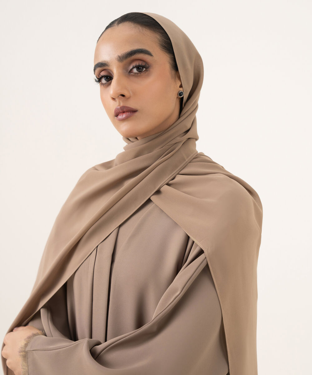 Women's mocha brown hijab