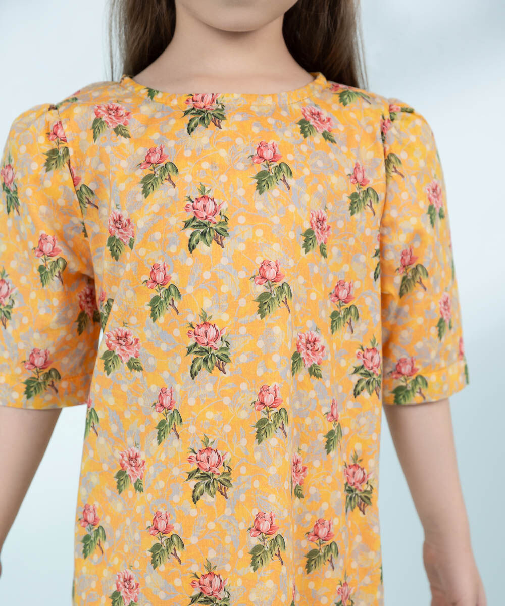 Mommy & Me Girls Two Piece Yellow Suit