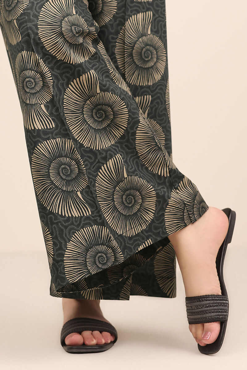 Printed Cambric Flared Pants