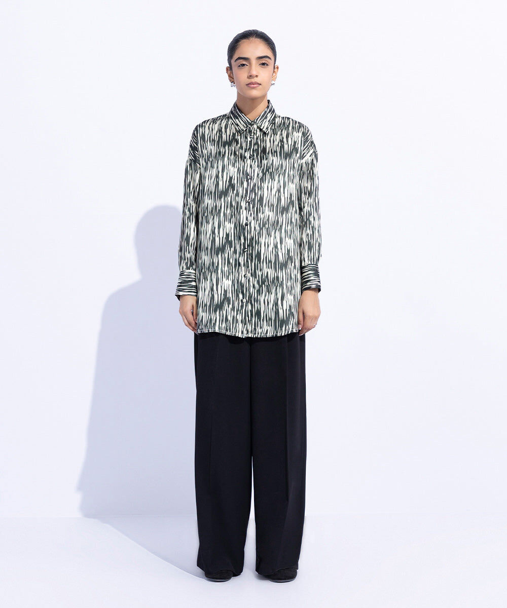 Woman - Multi Loose Fit Silky Shirt