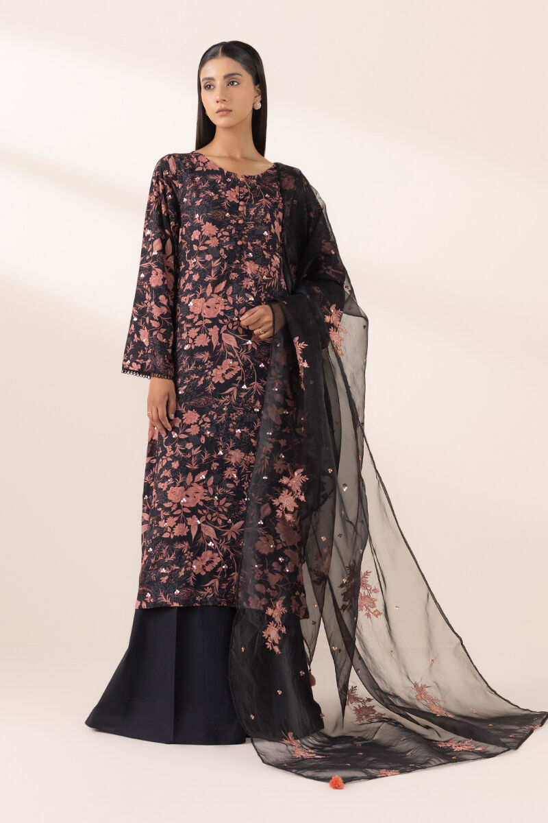 Embroidered Organza Dupatta