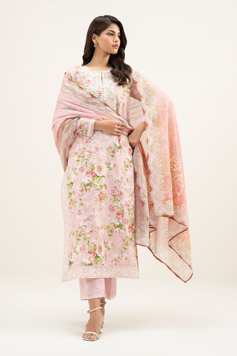 3 Piece - Embroidered Lawn Suit