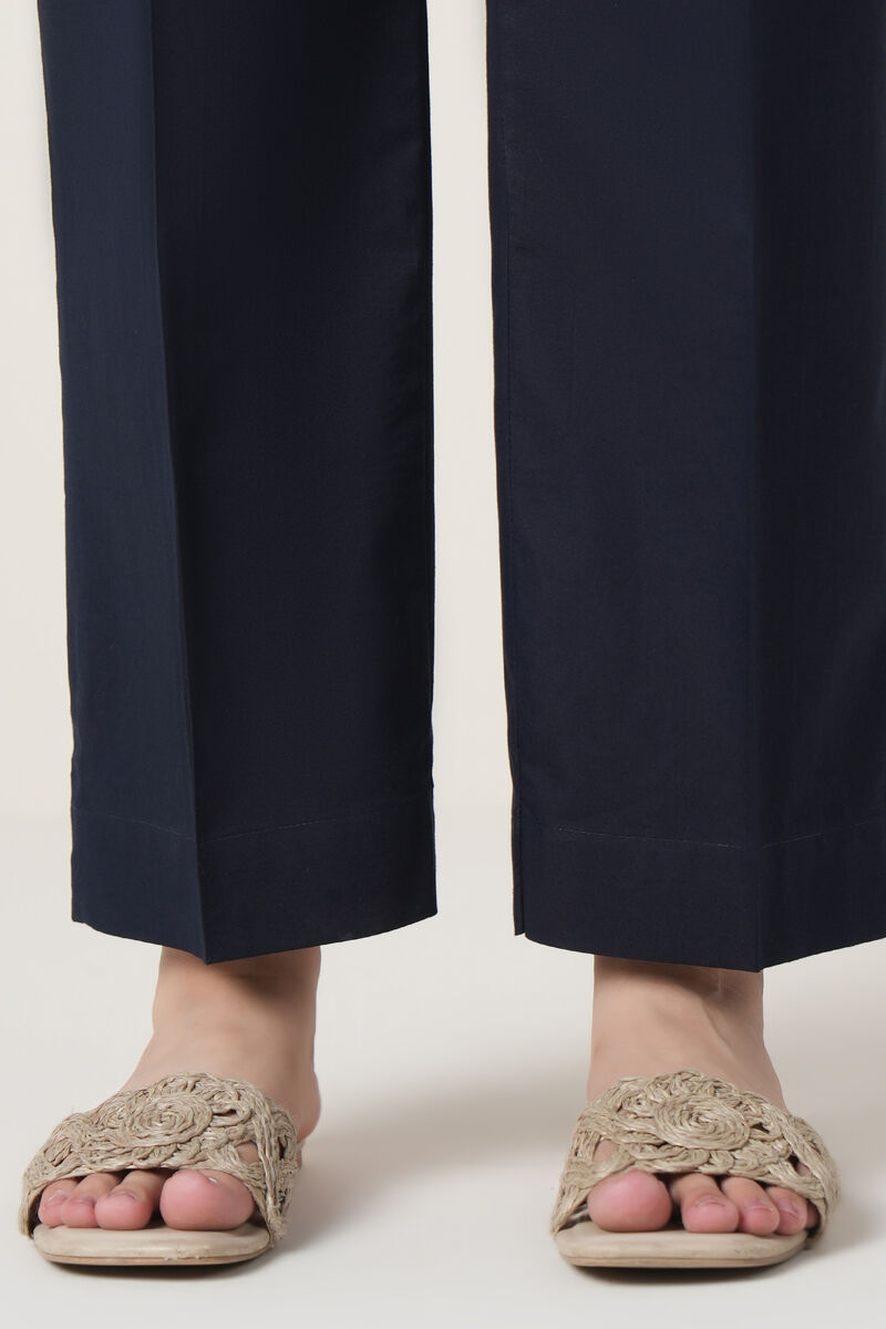 Solid Cambric Straight Pants