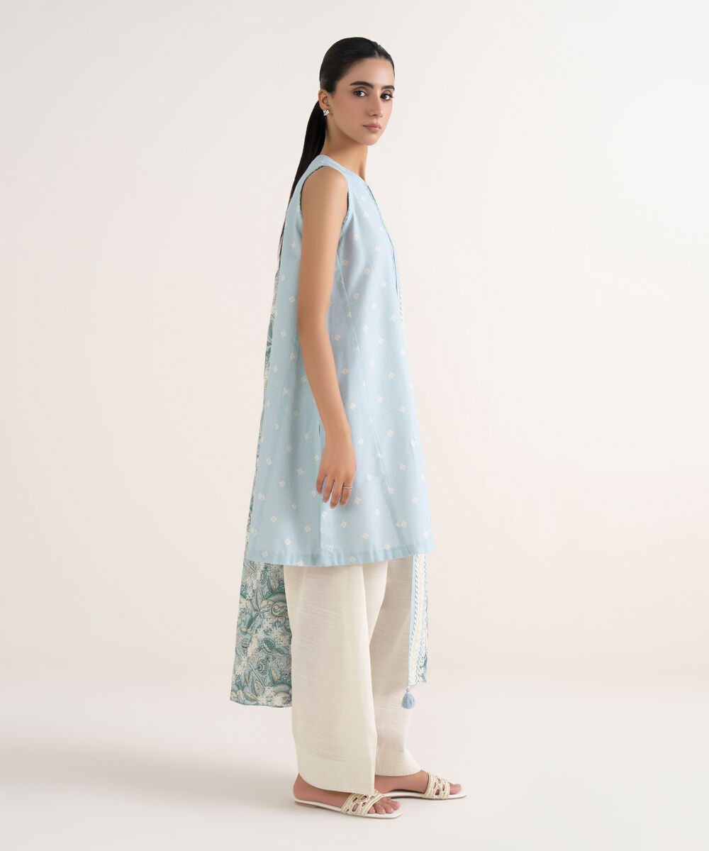 Women's Unstitched Lawn Printed Multi Two Piece Suit