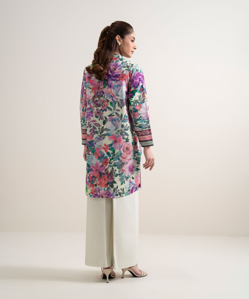 Women's Unstitched Lawn Printed Multi Shirt