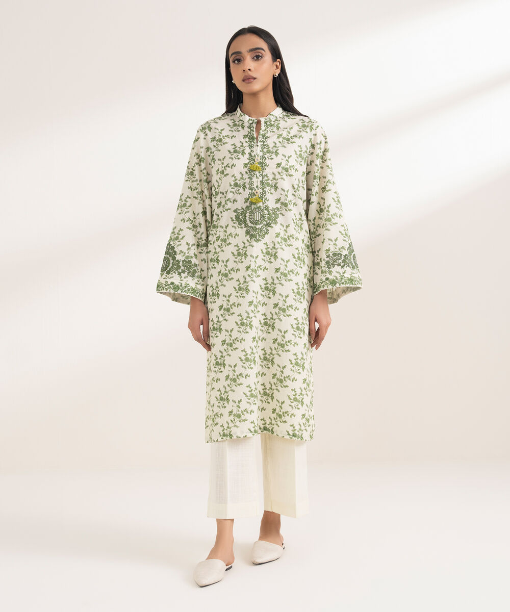 Women's RTW Cross Hatch Embroidered Mint Green 3 Piece Suit