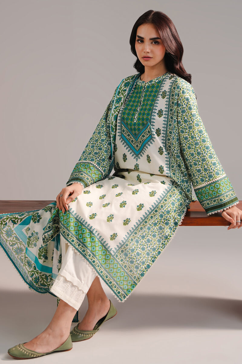 3 Piece - Printed Lawn Suit
