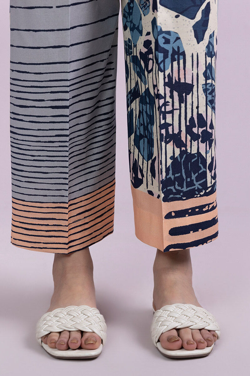 Printed Cambric Straight Pants