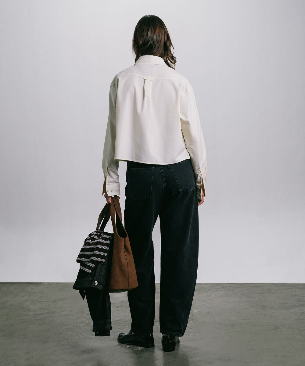 Women's Western Wear Pink Loose-Fit Oxford Shirt