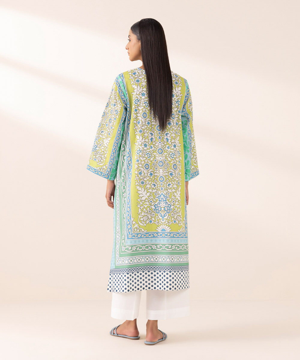 Women's Pret Cross Hatch Multi Printed A-Line Shirt