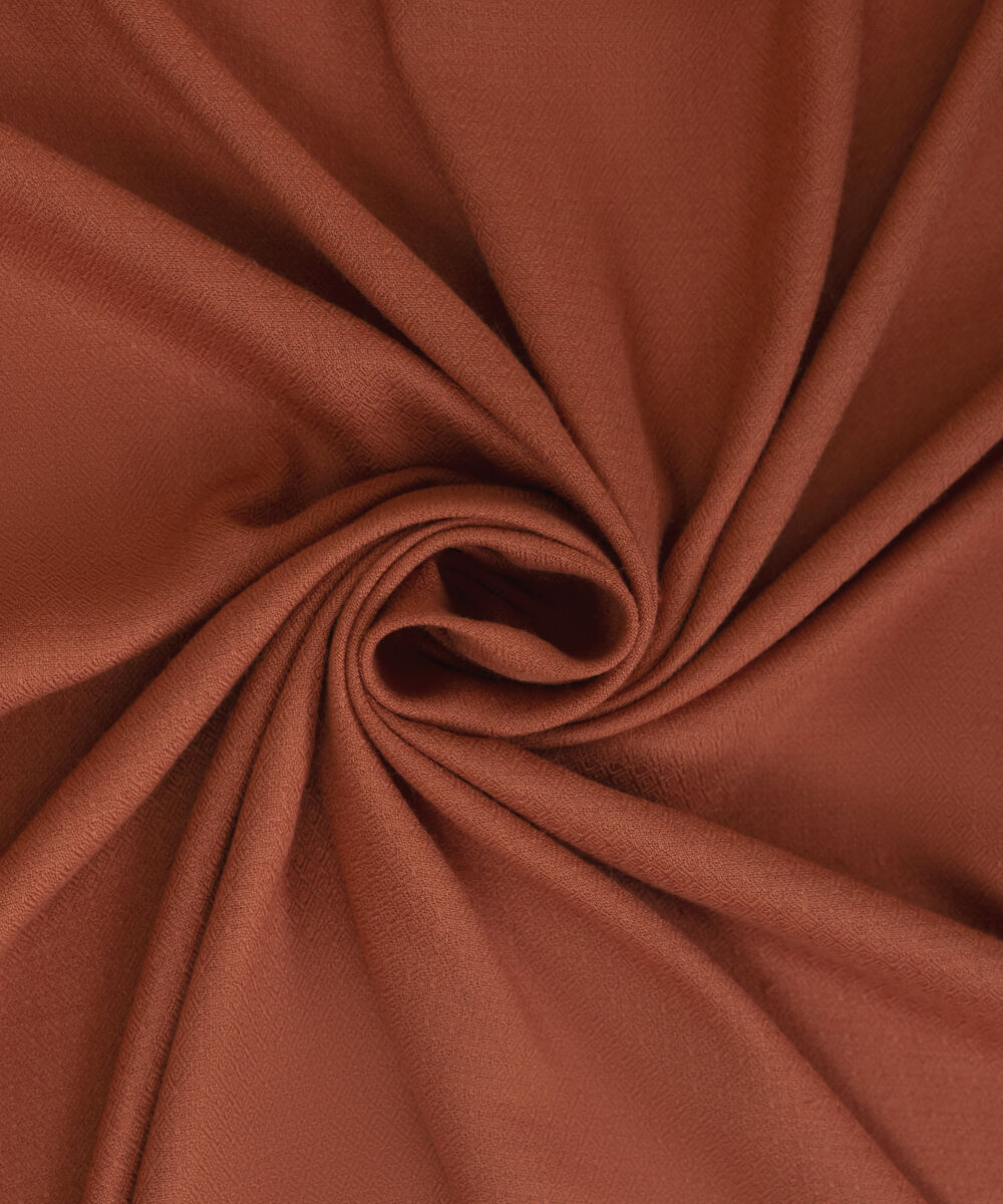 Dobby Solid Rust Dupatta